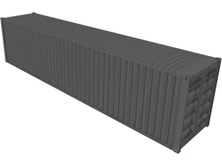 Shipping Container 40` 3D Model