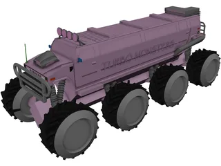 Panther Hummer Limousine 3D Model