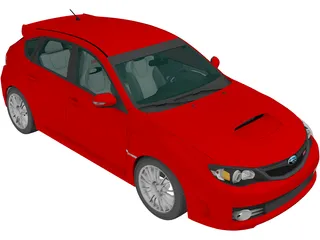 Subaru Impreza WRX STi (2008) 3D Model
