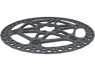 Floating Rotor Disc Brake 3D Model