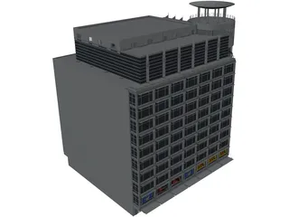 Departement Store of Modern Building 3D Model