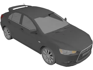 Mitsubishi Lancer Sportback (2009) 3D Model