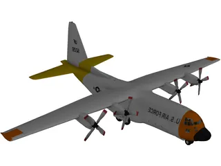 Lockheed C-130 Hercules 3D Model