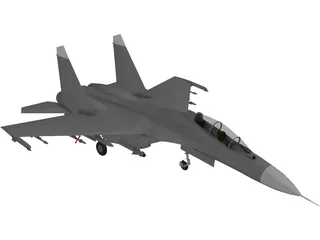 Sukhoi Su-27 Flanker 3D Model