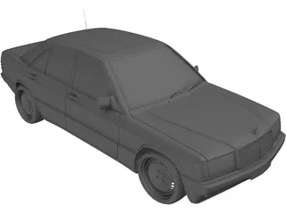 Mercedes Benz 190 E, 3D Standard models