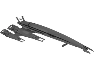 Masseffect Cerberus SSV Normany SR2 3D Model