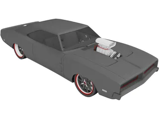 Dodge Charger Custom (1969) 3D Model