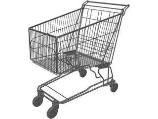 Shopping Cart 3D Model