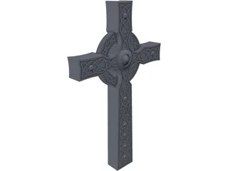 Scottish Celtic Cross 3D Model