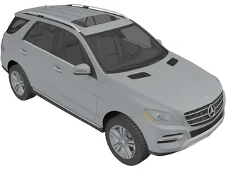 Mercedes-Benz ML 350 (2012) 3D Model