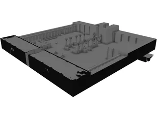 Temple of Karnak Rebuilt 3D Model