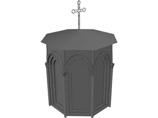 Church Tower 3D Model