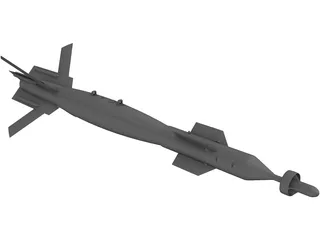 GBU-12 500lb Laser Guided Missile 3D Model