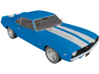 Chevrolet Camaro SS (1969) 3D Model