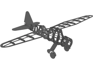 Westland Lysander 3D Model