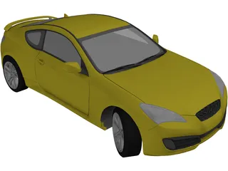 Hyundai Genesis Coupe 3D Model