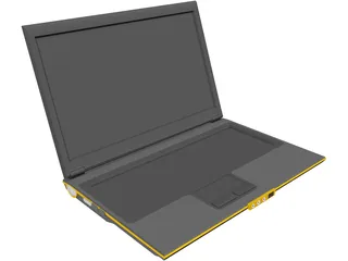 Toshiba Laptop 3D Model