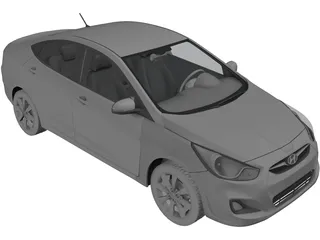 Hyundai Solaris 3D Model