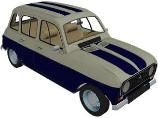 Renault 4 3D Model