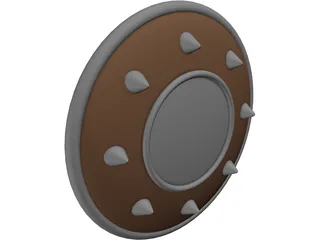 Spiked Buckler 3D Model