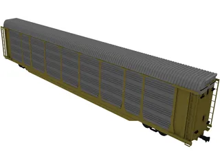 Railroad AutoCarrier 3D Model