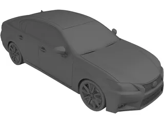 Lexus GS350 (2012) 3D Model