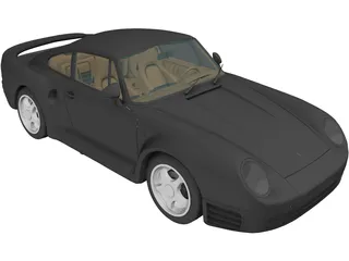 Porsche 959 (1987) 3D Model