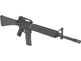 M16A2 3D Model