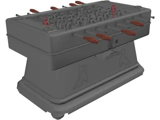 Foosball Table 3D Model