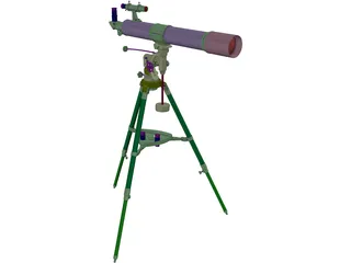 Bresser R-80 Telescope 3D Model