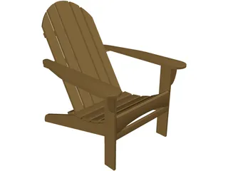 Chair Adirondak 3D Model