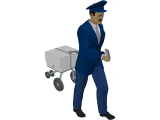 Postman 3D Model