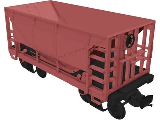 Union Pacific Wagon 3D Model