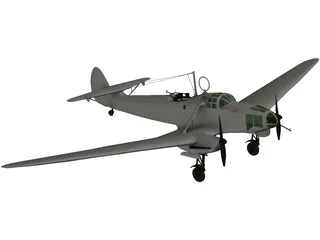 Focke-Wulf Fw 58B 3D Model