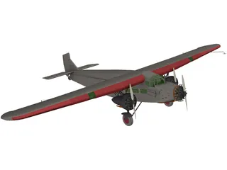 Ford A5 Trimotor 3D Model