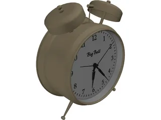 Big Bell Alarm Clock 3D Model