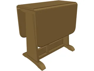 Table Folding 3D Model