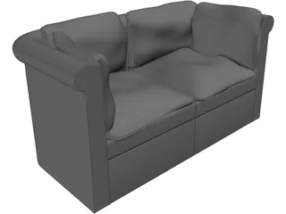 Couch Traditional 3D Model