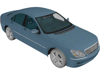 Mercedes-Benz S-class (2003) 3D Model