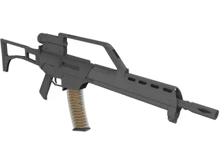 H&K G36K 3D Model