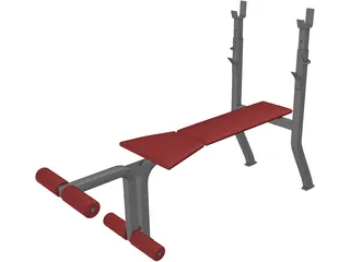 Weight Bench 3D Model