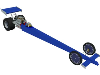 Dragster 3D Model