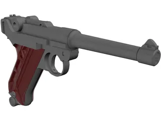 Luger P08 3D Model