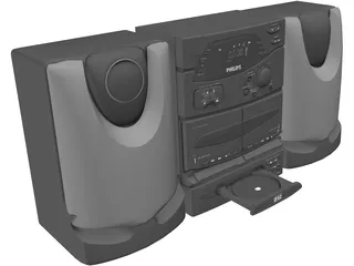 Philips Audio Mini-System 3D Model