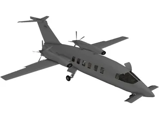 Piaggio P180 Avanti 3D Model