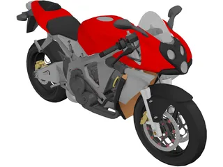 Honda CBR600 Street 3D Model