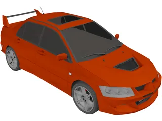 Mitsubishi Lancer Evolution VIII (2003) 3D Model