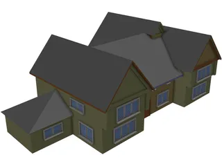 House Country English 3D Model