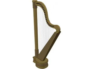 Harp 3D Model