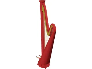 Harp 3D Model